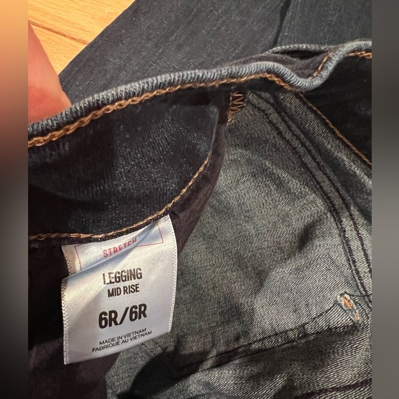 Express - Stretch Mid-Rise Jeans Leggings - Picture 4 of 5